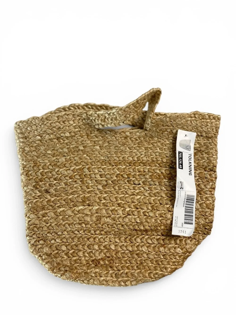 Ikea Tolkning Hanging Jute basket - NWT